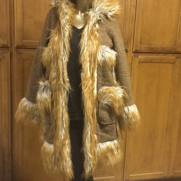Flash Sale-New Beautiful Fake Fur Jacket - Picture 2 of 7